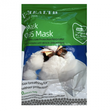 Bag of 10pcs Disposable KN95 Health & Safety Face Mask with Ear Loops